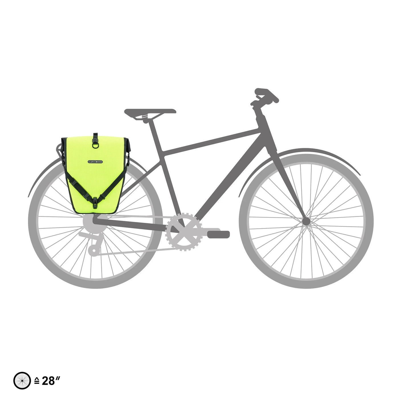 Borsa posteriore Ortlieb Back-Roller High-Vis QL2.1 - Giallo