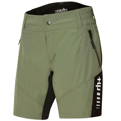 Pantaloni corti donna MTB Rh+ - Verde scuro