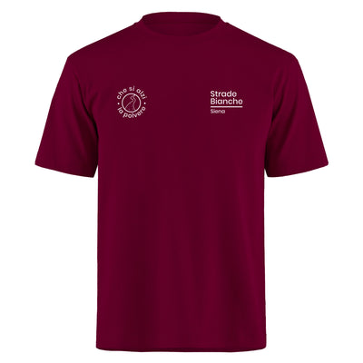 T-Shirt Strade Bianche - Bordeaux