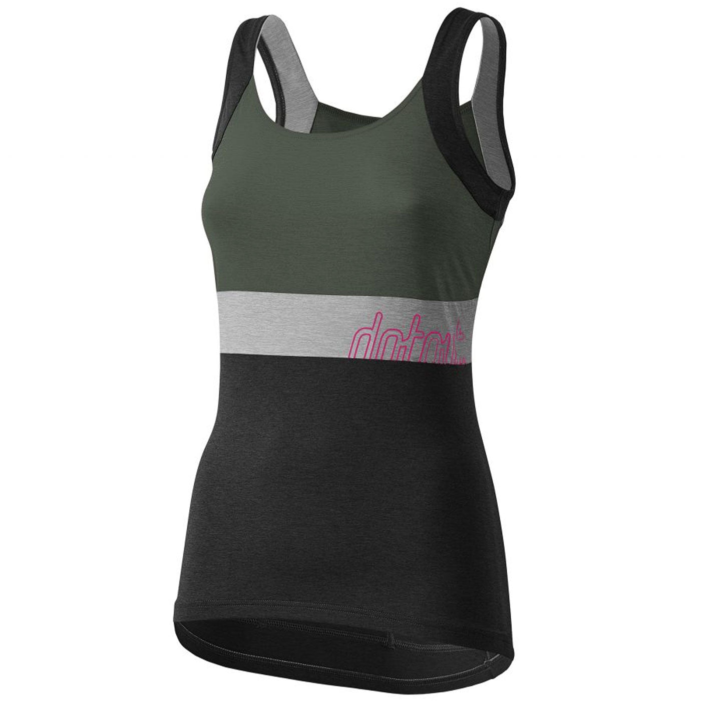 Top donna Dotout Crew Spaghetti - Verde